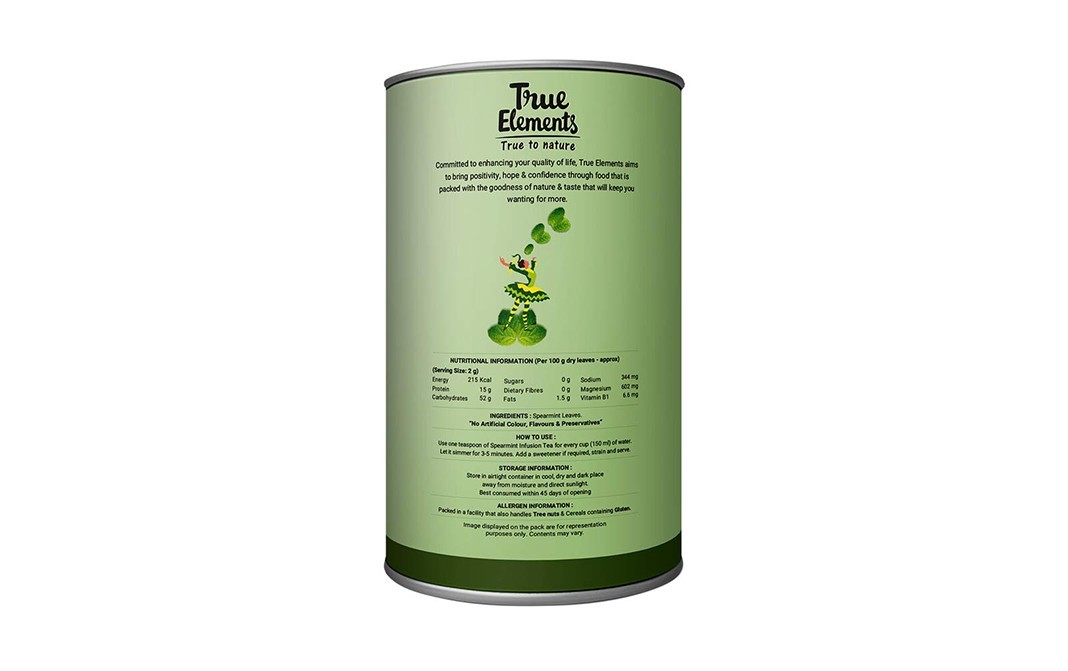 True Elements Spearmint Infusion Tea    Jar  100 grams